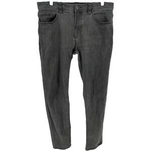 PrAna Manchester Jeans Slim Fit Organic Cotton Mid Rise Black Wash 34x34